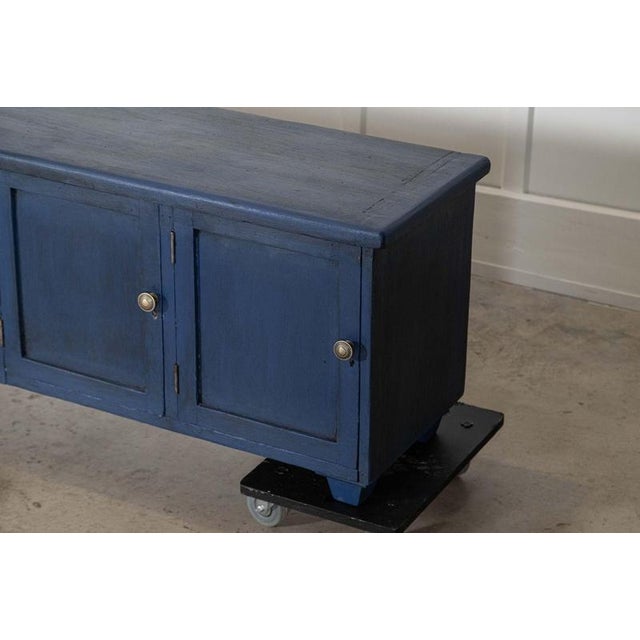 Large Antique English Painted Pine Bench, 1890 For Sale - Image 14 of 17