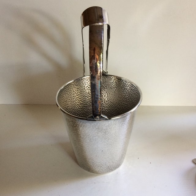 Vintage Meriden Silver Plate Co. Ice Bucket & Tongs Chairish