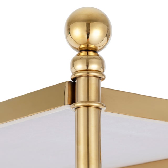 Pasargad Home Nuva 5-Tier Stainless Steel Etagere Bookcase, Gold Finish For Sale In New York - Image 6 of 8