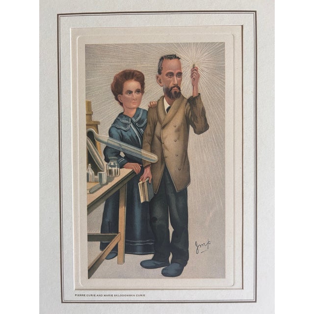 Realism Set of Four Vintage Vanity Fair "Spy" Scientific Caricature Prints For Sale - Image 3 of 6