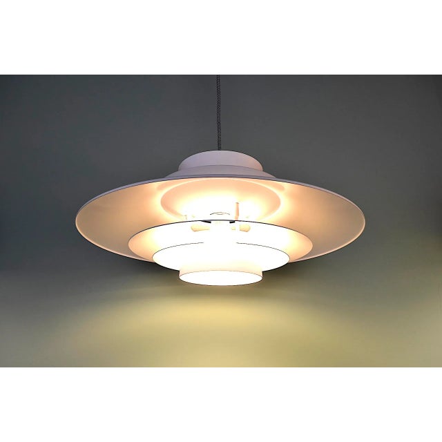 Metal Vintage Scandinavian Pendant Lamp, 1960s For Sale - Image 7 of 11
