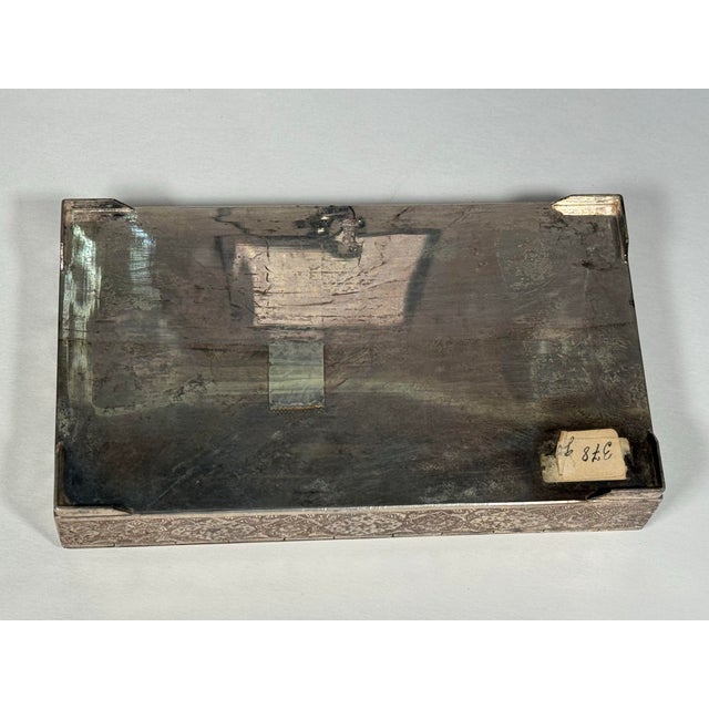 1970s Hand-Engraved 84 Silver Decorative Box For Sale - Image 10 of 12