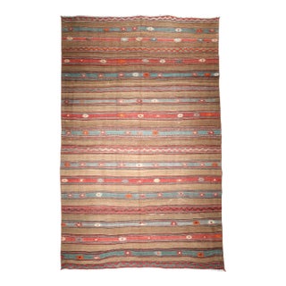 Turkish Handmade Kilim for Floor -8' 6'' X 5' 6'' For Sale