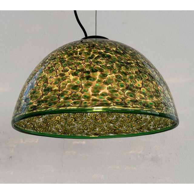 Italian Green Neverrino Pendant Light by Gae Aulenti for Vistosi, 1970s For Sale - Image 10 of 18