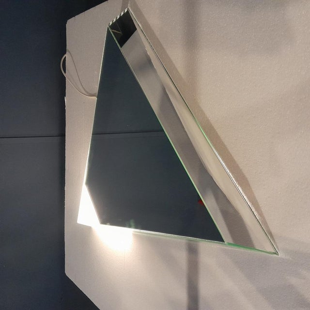 Metal Luminous Mirrored Sculpture by Nanda Vigo, 1990s For Sale - Image 7 of 12