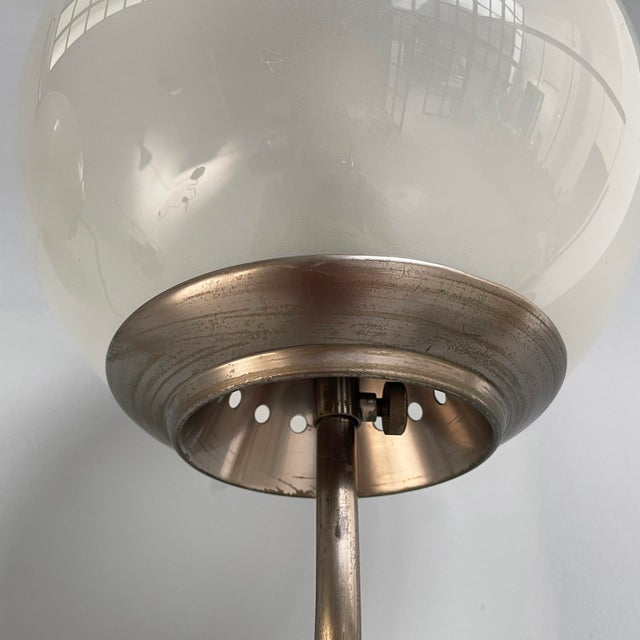 Silver Mid-Century Modern Italian Glass Wall Lamps LP11 by Luigi Caccia Dominioni for Azucena, 1950s, Set of 2 For Sale - Image 8 of 14