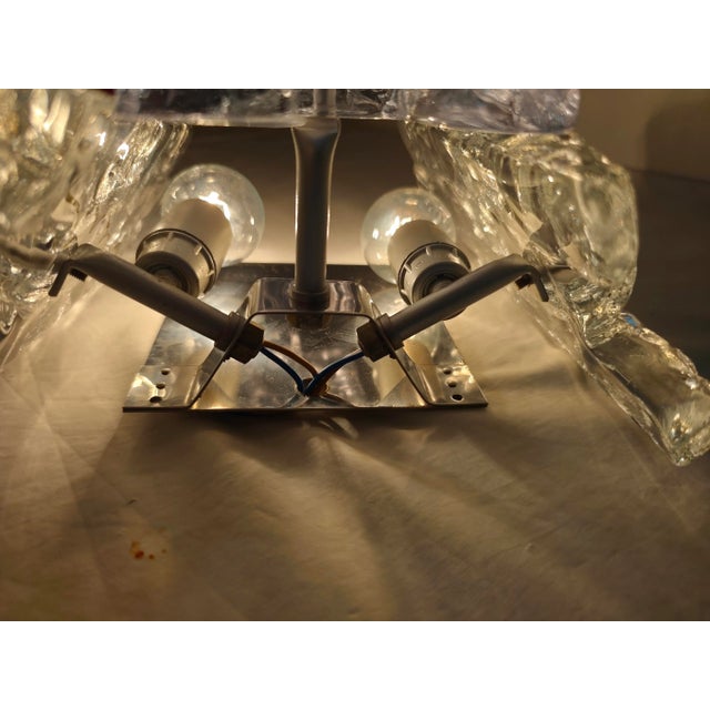 Silver Crystal Wall Sconce, Austria, 1970s For Sale - Image 8 of 13