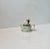 Ceramic Antique Hand-Painted Porcelain Teapot Trinket with Black Reader For Sale - Image 7 of 7