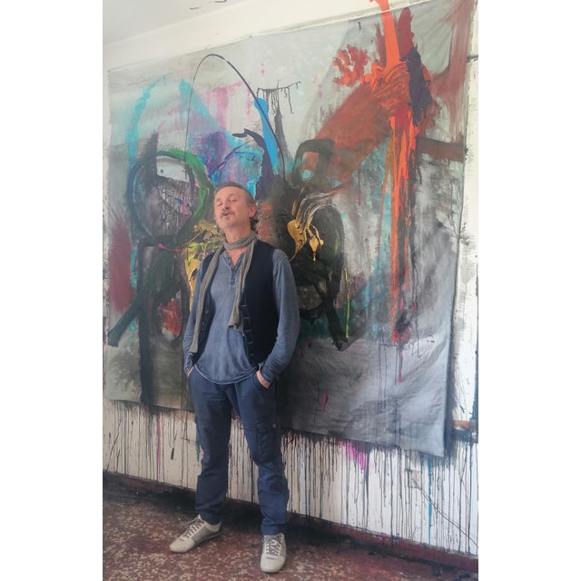 Stefano Mazzolini, 5-5-55, 2023, Acrylic & Oil on Canvas For Sale - Image 6 of 18