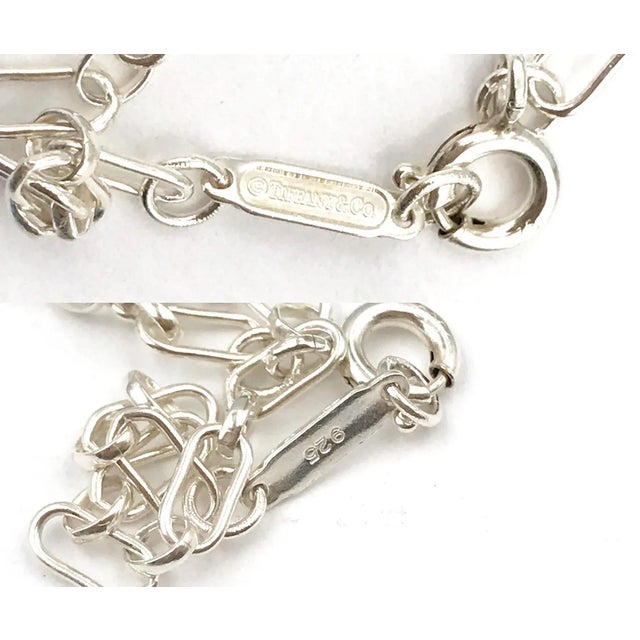 2010s Tiffany & Co 925 Silver Large Daisy Key Pendant With Diamond Necklace For Sale - Image 5 of 5