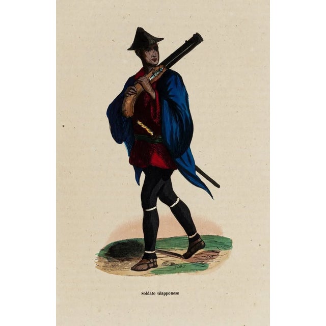 Soldier - Original Lithograph - 19th Century 19th century For Sale