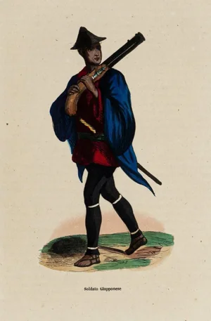 Soldier - Original Lithograph - 19th Century 19th century