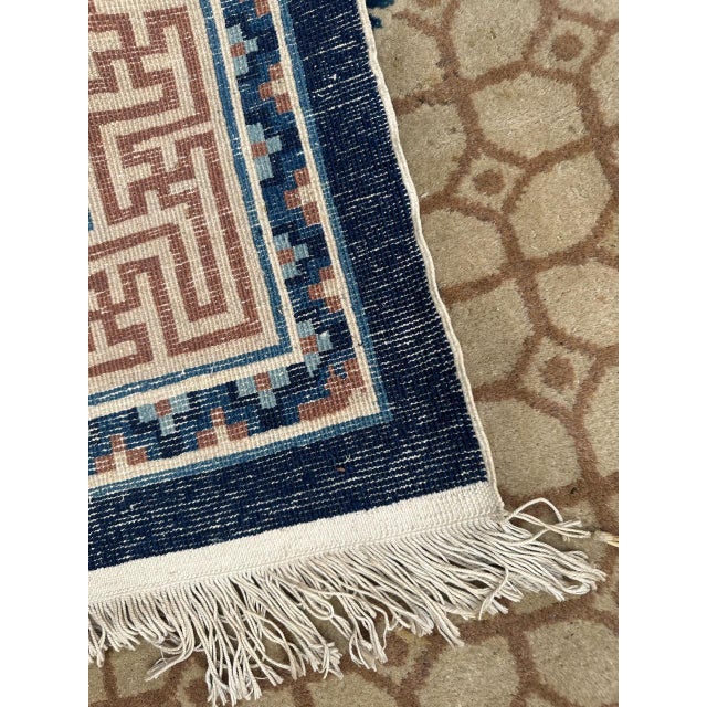 Mid-Century Distressed Chinese Rug, 1940s For Sale - Image 17 of 18