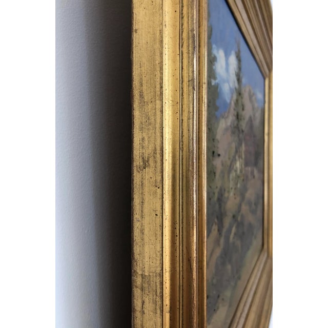 Louis Henri Salzmann, Chalet en montagne, 1937, Oil on Canvas For Sale - Image 7 of 9