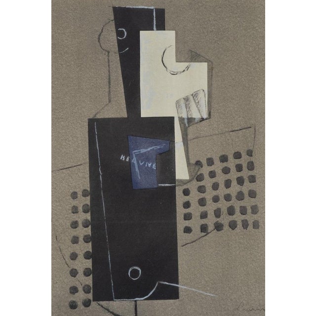 Henri Laurens (1885-1954) Paper mounted on a guitar Original color lithograph Signed in the plate On heavy paper, 24 x 31...