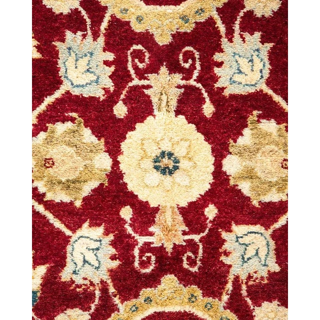 Traditional Mogul, One-of-a-Kind Hand-Knotted Area Rug in Red, 4' 8" x 7' 3" For Sale - Image 3 of 8