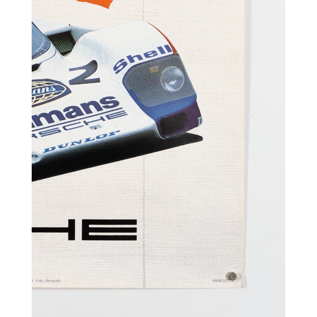 Original Porsche Poster, 1983 For Sale - Image 6 of 9