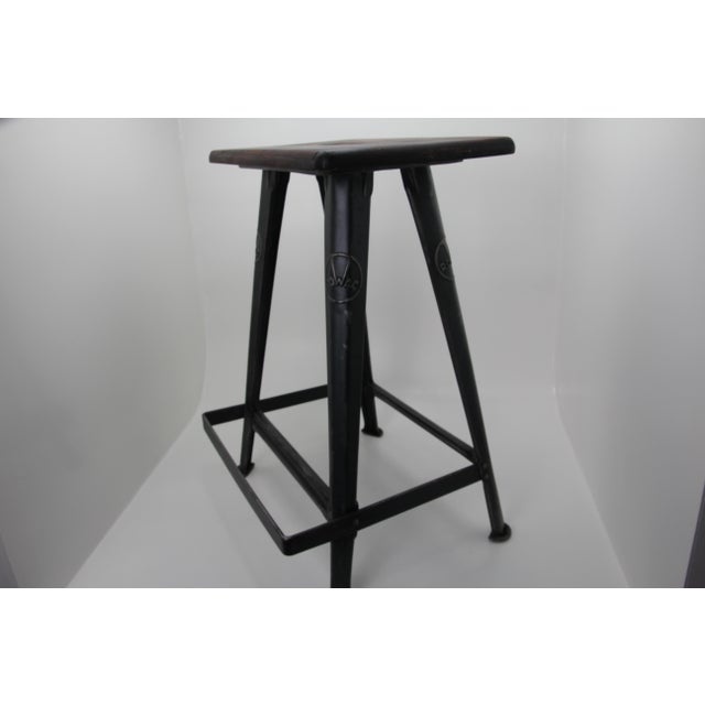 Model 2 Stool with Footrest from Rowac, 1920s For Sale - Image 6 of 15