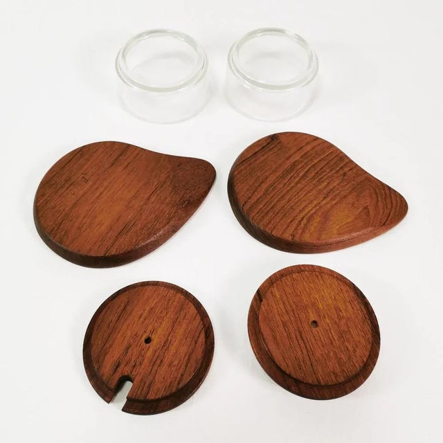 Teak Sugar Bowls, Denmark, 1960s, Set of 2 For Sale - Image 4 of 8
