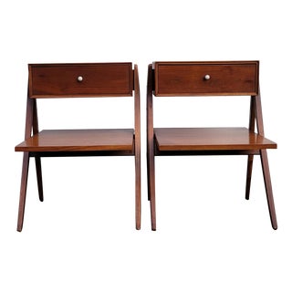 1950s Mid Century Kipp Stewart Drexel Nightstands -Pair For Sale