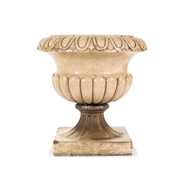 English Salt Glaze Garden Urn For Sale - Image 13 of 13