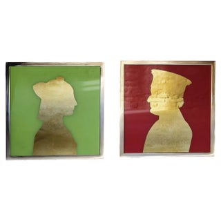 Icon Wall Decorations by Davide Medri, Set of 2 For Sale
