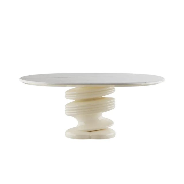 Not Yet Made - Made To Order Muller Dining Table in White by HOMMÉS Studio For Sale - Image 5 of 5
