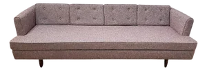 Custom Restored 1950's Drexel Profile Sofa by John Van Koert in Knoll Modern Tweed Textile