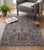 This hand-knotted wool rug was woven in northern Afghanistan by Turkmen weaving families working in the Persian Bidjar and...