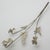 1950s Vintage Italian Handmade Genuine Silver Orchid Branch Long Miniature, 1950s For Sale - Image 5 of 13