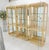 3 Blond Wood Glass Door Curio Cases Display Vitrine Cabinet Glass Shelves MINT! For Sale - Image 13 of 14