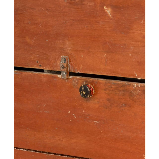 19th Century American Primitive Painted Pine Chest, 19th Century For Sale - Image 5 of 8