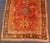 Red and Light Blue Wide Antique Turkish Oushak Gallery Runner For Sale - Image 10 of 18