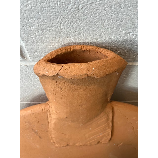 Mid 20th Century Postmodern Terracotta Floor Vases Southwestern For Sale - Image 5 of 6