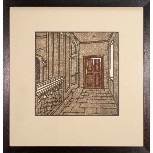 Art Nouveau Carl Moll Beethoven Hauser (Portfolio of 12) Signed Art Nouveau Color Woodcuts For Sale - Image 3 of 12