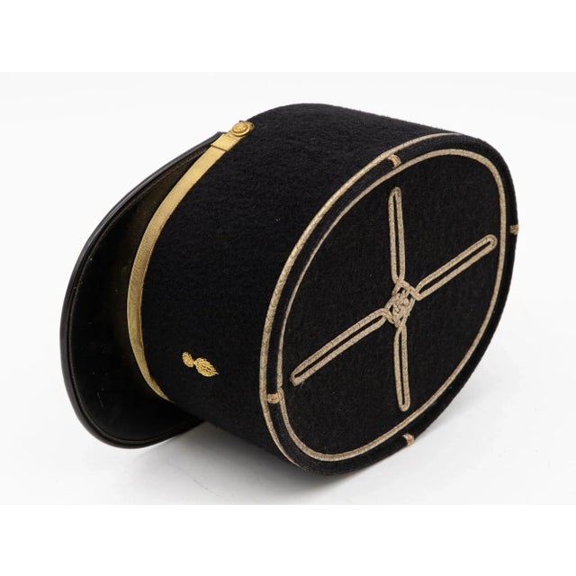 Vintage French Military Academy Officers Hat, Mid Century For Sale In New York - Image 6 of 10