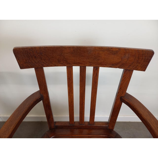 Set of Oak Bridge Armchairs, 1950s For Sale - Image 16 of 18