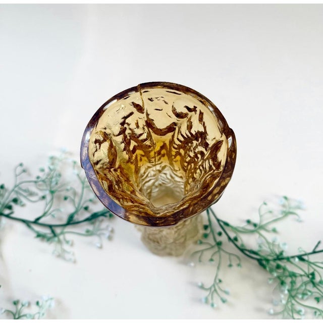 Mid-Century Modern Mid-Century Borken Vase in Glass from Ingrid, 1970s For Sale - Image 3 of 7