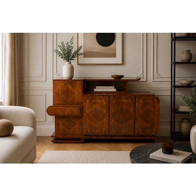 Art Deco Buffet, Poland, 1930 For Sale - Image 4 of 16