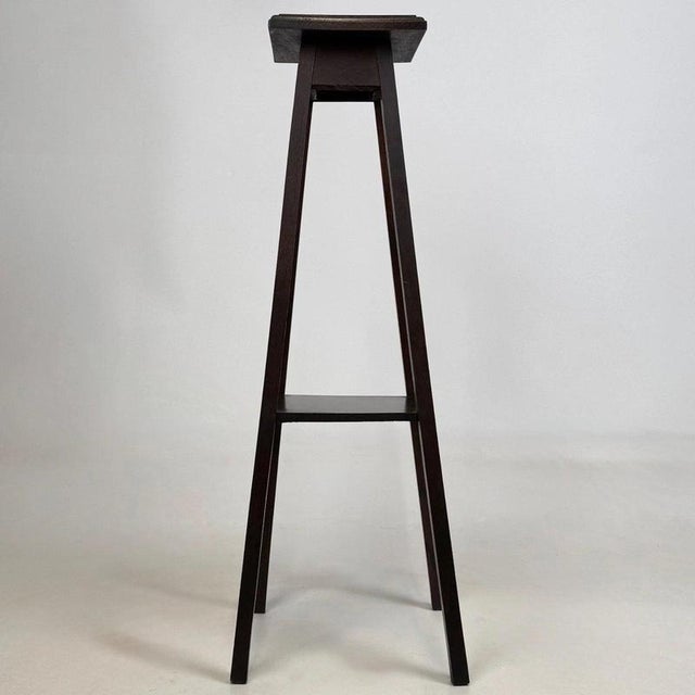 Antique English Oak Planter Stand, 1890s For Sale - Image 6 of 9