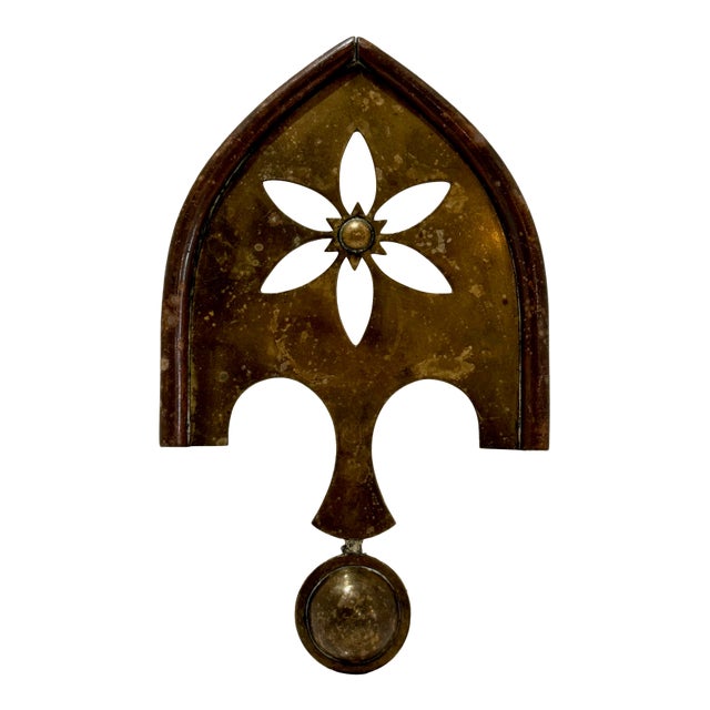 Antique English Brass Hearth Trivet, Circa 1890 For Sale