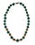 This stunning necklace features jade beads paired with decorative brass filigree accents and a screw-barrel clasp. Early...