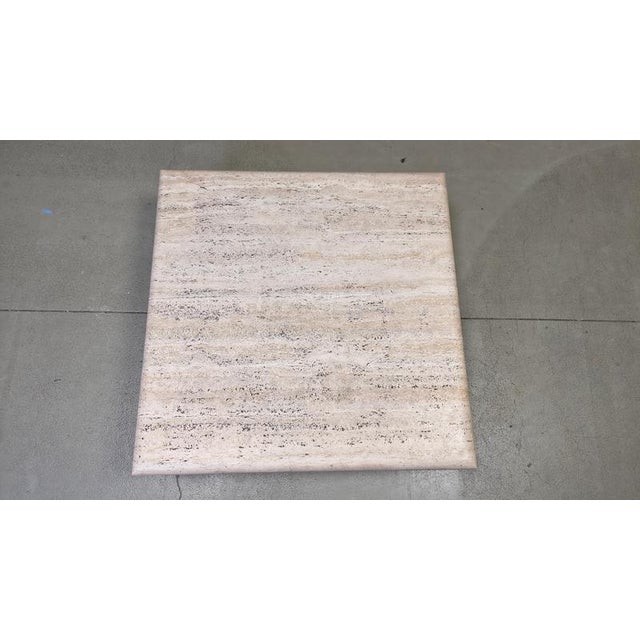 Vintage Italian Travertine Coffee Table, 1970s For Sale - Image 3 of 17