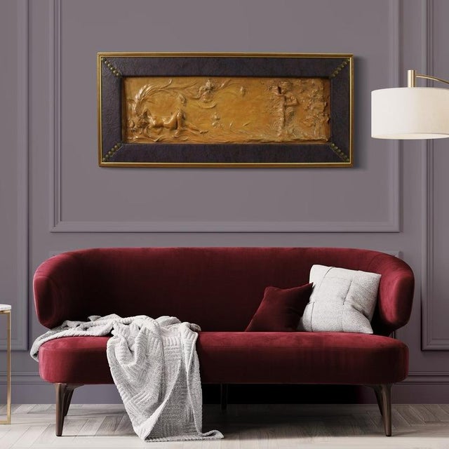 1920s French Terracotta Bas-Relief, 1920 For Sale - Image 5 of 11