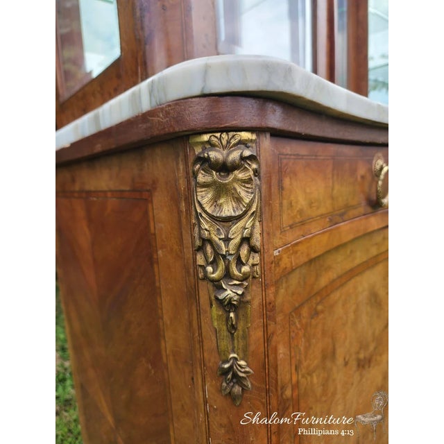 Victorian 1930s Vintage French Victorian Cabinet For Sale - Image 3 of 9