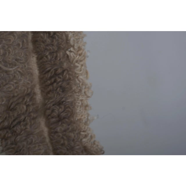 Textile Vintage Angora Wool Turkish Shaggy Rug 3'3'' X 4'5'' For Sale - Image 7 of 11
