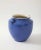 French Blue Pottery Urn With Handles, France Mid 20th C. For Sale - Image 3 of 11