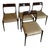 Mid-Century Modern Laquered Dining Chairs, 2005, Set of 4 For Sale