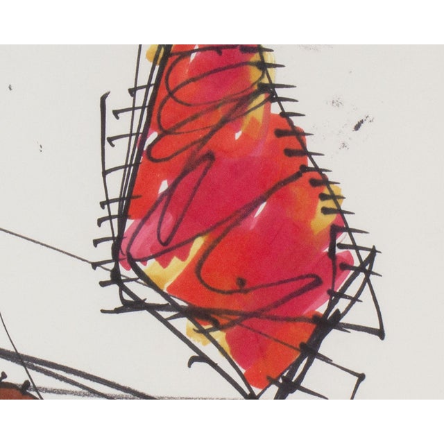 1960s Marker Drawing by James L. Bruch For Sale In Indianapolis - Image 6 of 7