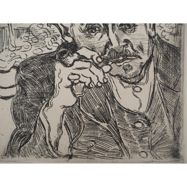 After Vincent Van Gogh, Portrait of Doctor Gachet, Engraving For Sale - Image 8 of 9